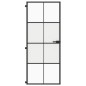 vidaXL Innentür Schlank Schwarz 83x201,5 cm Hartglas & Aluminium vidaXL Innentür Schlank Schwarz 83x201,5 cm Hartglas & Aluminium
