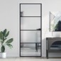 vidaXL Innentür Schlank Schwarz 83x201,5 cm Hartglas & Aluminium vidaXL Innentür Schlank Schwarz 83x201,5 cm Hartglas & Aluminium