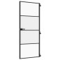 vidaXL Innentür Schlank Schwarz 83x201,5 cm Hartglas & Aluminium vidaXL Innentür Schlank Schwarz 83x201,5 cm Hartglas & Aluminium