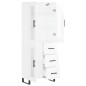 vidaXL Highboard Hochglanz-Weiß 69,5x34x180 cm Holzwerkstoff vidaXL Highboard Hochglanz-Weiß 69,5x34x180 cm Holzwerkstoff