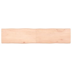 vidaXL Tischplatte 180x40x(2-6) cm Massivholz Unbehandelt Baumkante