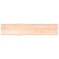 vidaXL Tischplatte 200x40x4 cm Massivholz Eiche Unbehandelt Baumkante vidaXL Tischplatte 200x40x4 cm Massivholz Eiche Unbehandelt Baumkante