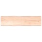 vidaXL Tischplatte 200x50x4 cm Massivholz Eiche Unbehandelt Baumkante vidaXL Tischplatte 200x50x4 cm Massivholz Eiche Unbehandelt Baumkante