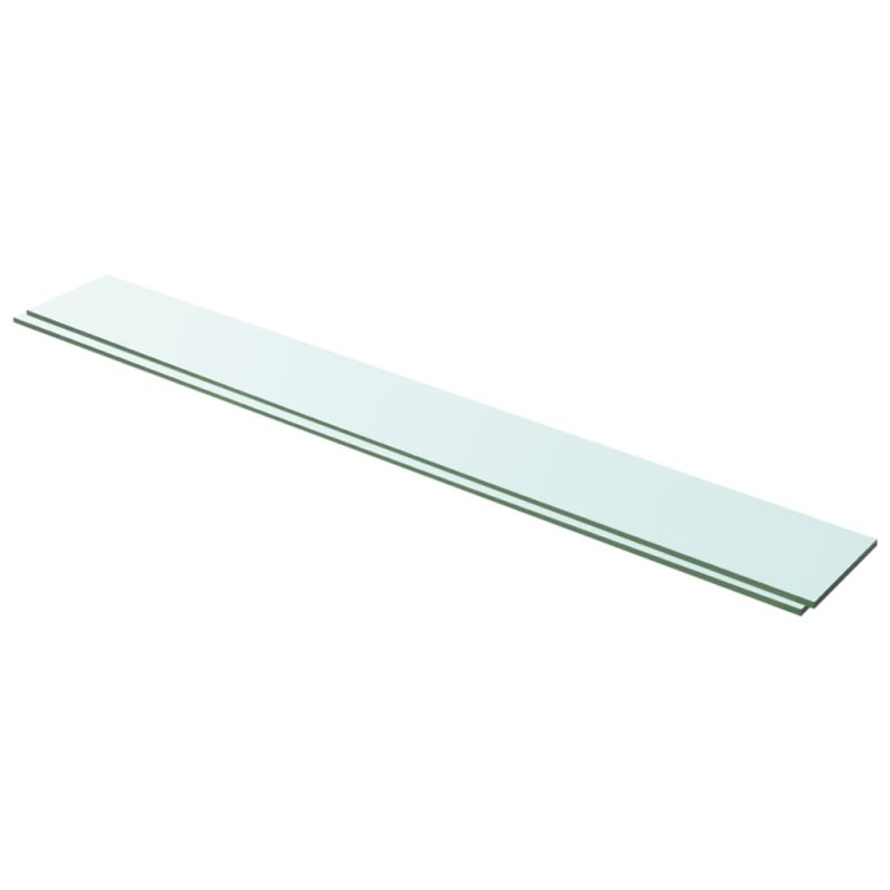 Regalböden 2 Stk. Glas Transparent 100 x 12 cm Regalböden 2 Stk. Glas Transparent 100 x 12 cm