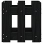 vidaXL Pflanzkübel Lattenzaun-Design Schwarz 30x30x30 cm Kiefernholz vidaXL Pflanzkübel Lattenzaun-Design Schwarz 30x30x30 cm Kiefernholz