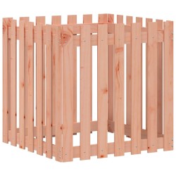 vidaXL Pflanzkübel Lattenzaun-Design 70x70x70 cm Massivholz Douglasie