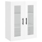 vidaXL Highboard Hochglanz-Weiß 69,5x34x180 cm Holzwerkstoff vidaXL Highboard Hochglanz-Weiß 69,5x34x180 cm Holzwerkstoff