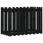 vidaXL Hochbeet Latten-Design Schwarz 100x50x70 cm Massivholz Kiefer