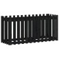 vidaXL Hochbeet Latten-Design Schwarz 150x50x70 cm Massivholz Kiefer vidaXL Hochbeet Latten-Design Schwarz 150x50x70 cm Massivholz Kiefer