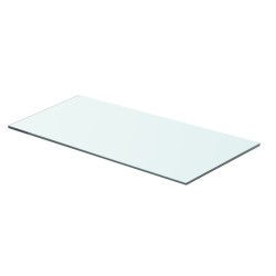 Regalböden 2 Stk. Glas Transparent 60 x 25 cm