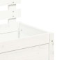 vidaXL Pflanzkübel mit Rankhilfe Weiß 79x39,5x114 cm Massivholz Kiefer vidaXL Pflanzkübel mit Rankhilfe Weiß 79x39,5x114 cm Massivholz Kiefer