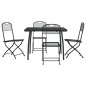 vidaXL 5-tlg. Garten-Essgruppe Anthrazit Streckgitter vidaXL 5-tlg. Garten-Essgruppe Anthrazit Streckgitter