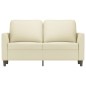 vidaXL 2-Sitzer-Sofa Creme 120 cm Kunstleder vidaXL 2-Sitzer-Sofa Creme 120 cm Kunstleder