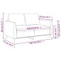 vidaXL 2-Sitzer-Sofa Creme 120 cm Kunstleder vidaXL 2-Sitzer-Sofa Creme 120 cm Kunstleder