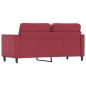 vidaXL 2-Sitzer-Sofa Weinrot 140 cm Kunstleder vidaXL 2-Sitzer-Sofa Weinrot 140 cm Kunstleder