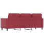 vidaXL 3-Sitzer-Sofa Weinrot 180 cm Kunstleder vidaXL 3-Sitzer-Sofa Weinrot 180 cm Kunstleder