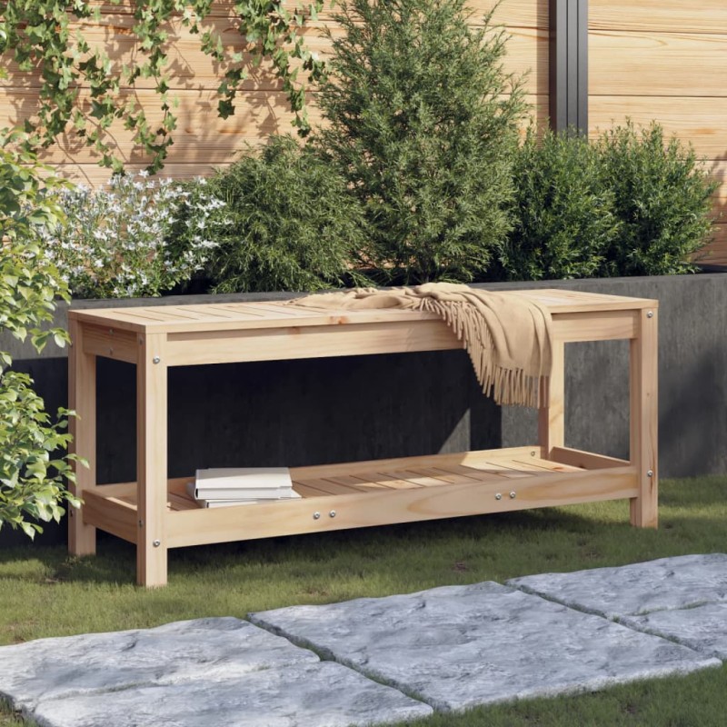 vidaXL Gartenbank 108x35x45 cm Massivholz Kiefer vidaXL Gartenbank 108x35x45 cm Massivholz Kiefer