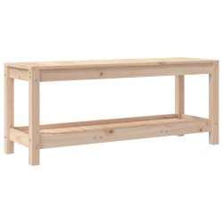 vidaXL Gartenbank 108x35x45 cm Massivholz Kiefer