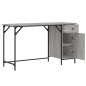 vidaXL Computertisch Grau Sonoma 131x48x75 cm Holzwerkstoff vidaXL Computertisch Grau Sonoma 131x48x75 cm Holzwerkstoff