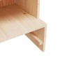 vidaXL Schuhregal 28x30x104 cm Massivholz Kiefer