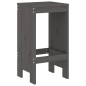 vidaXL 3-tlg. Gartenbar-Set Grau Massivholz Kiefer vidaXL 3-tlg. Gartenbar-Set Grau Massivholz Kiefer