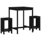 vidaXL 3-tlg. Gartenbar-Set Schwarz Massivholz Kiefer vidaXL 3-tlg. Gartenbar-Set Schwarz Massivholz Kiefer