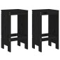 vidaXL 3-tlg. Gartenbar-Set Schwarz Massivholz Kiefer vidaXL 3-tlg. Gartenbar-Set Schwarz Massivholz Kiefer