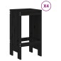vidaXL 5-tlg. Gartenbar-Set Schwarz Massivholz Kiefer vidaXL 5-tlg. Gartenbar-Set Schwarz Massivholz Kiefer