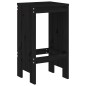 vidaXL 5-tlg. Gartenbar-Set Schwarz Massivholz Kiefer vidaXL 5-tlg. Gartenbar-Set Schwarz Massivholz Kiefer