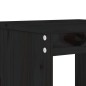 vidaXL 5-tlg. Gartenbar-Set Schwarz Massivholz Kiefer vidaXL 5-tlg. Gartenbar-Set Schwarz Massivholz Kiefer