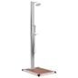 Gartendusche mit Bodenelement WPC Edelstahl Gartendusche mit Bodenelement WPC Edelstahl