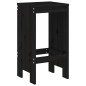 vidaXL 9-tlg. Gartenbar-Set Schwarz Massivholz Kiefer vidaXL 9-tlg. Gartenbar-Set Schwarz Massivholz Kiefer