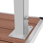 Gartendusche mit Bodenelement WPC Edelstahl Gartendusche mit Bodenelement WPC Edelstahl