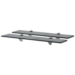 vidaXL Schweberegale 2 Stk. Glas 60x10 cm 8 mm