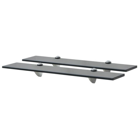vidaXL Schweberegale 2 Stk. Glas 60x10 cm 8 mm