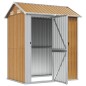 vidaXL Gerätehaus Hellbraun 192x152,5x237 cm Verzinkter Stahl