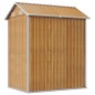 vidaXL Gerätehaus Hellbraun 192x152,5x237 cm Verzinkter Stahl