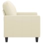 vidaXL Sessel Creme 60 cm Kunstleder vidaXL Sessel Creme 60 cm Kunstleder