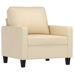 vidaXL Sessel Creme 60 cm Stoff