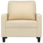 vidaXL Sessel Creme 60 cm Stoff vidaXL Sessel Creme 60 cm Stoff