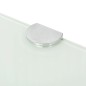 Eckregale 2 Stk. mit verchromten Halterungen Glas Weiß 35x35cm Eckregale 2 Stk. mit verchromten Halterungen Glas Weiß 35x35cm