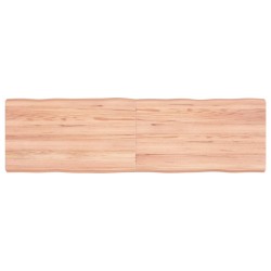 vidaXL Tischplatte 140x40x(2-6) cm Massivholz Behandelt Baumkante