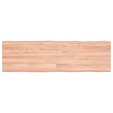 vidaXL Tischplatte 140x40x(2-6) cm Massivholz Behandelt Baumkante