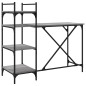vidaXL Computertisch mit Regalen Grau Sonoma 120x47x109 cm vidaXL Computertisch mit Regalen Grau Sonoma 120x47x109 cm