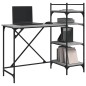 vidaXL Computertisch mit Regalen Grau Sonoma 120x47x109 cm vidaXL Computertisch mit Regalen Grau Sonoma 120x47x109 cm