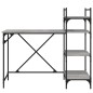 vidaXL Computertisch mit Regalen Grau Sonoma 120x47x109 cm vidaXL Computertisch mit Regalen Grau Sonoma 120x47x109 cm