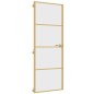 vidaXL Innentür Schlank Golden 76x201,5 cm Hartglas und Aluminium vidaXL Innentür Schlank Golden 76x201,5 cm Hartglas und Aluminium