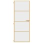 vidaXL Innentür Schlank Golden 76x201,5 cm Hartglas und Aluminium vidaXL Innentür Schlank Golden 76x201,5 cm Hartglas und Aluminium
