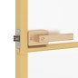 vidaXL Innentür Schlank Golden 102,5x201,5 cm Hartglas und Aluminium vidaXL Innentür Schlank Golden 102,5x201,5 cm Hartglas und Aluminium