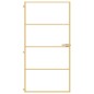 vidaXL Innentür Schlank Golden 102,5x201,5 cm Hartglas und Aluminium vidaXL Innentür Schlank Golden 102,5x201,5 cm Hartglas und Aluminium